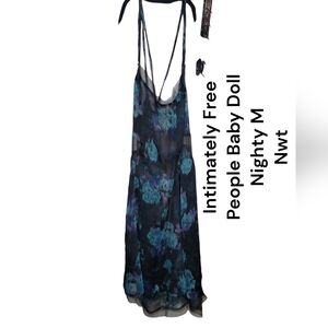 Intimately Free People Baby Doll Nighty Mesh M S2018 nwt